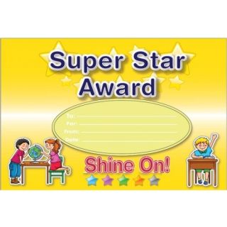Super Star Award Certificate